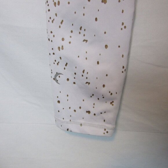 Zyia Light N Tight Legging White Gold Splatter Ombre High Waisted Womens Medium - Picture 8 of 9
